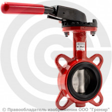 Затвор дисковый поворотный межфланцевый Ду-50 Ру-16 EPDM с чугунным диском АДЛ Гранвэл ЗПВЛ-FLN(W)-MN-Е